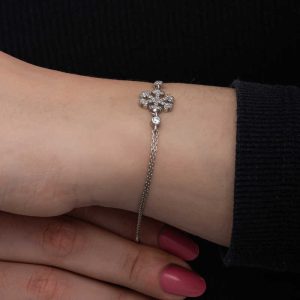 925 Ayar Gümüş Kar Tanesi Kadın Bileklik T8558 (538538) - Görsel 5