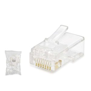 Cat5 Konnektör Rj45 100Lü Paket Şeffaf HDX5007 (538538)