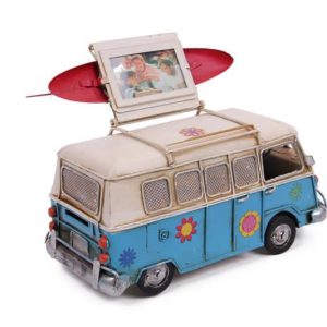 Dekoratif Metal Minibüs Çerçeveli ve Kumbaralı Hediyelik (1678) (538538) - Görsel 3