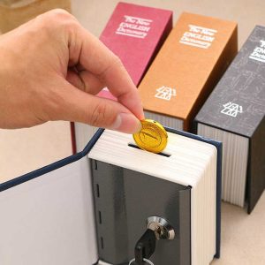 Kitap Şeklinde Mini Boy Kilitli Kasa Kumbara (538538) - Görsel 3